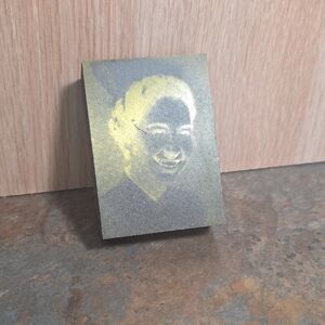 Vintage Gold and Silver Metallic printing block